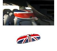 Compatibile con accessori per Mini Cooper, decorazione ABS per copertura specchietto interno (Union Jack R, Serie F con foro sensore 2014-2024)