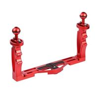 Compatibile con action camera - Stabilizzatore for vassoio subacqueo in lega di alluminio, staffa for immersioni con doppia maniglia e supporto for luce video(C)