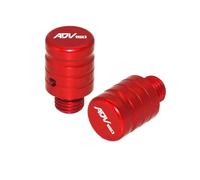 Compatibile con ADV150 ADV160 ADV350 ADV 150 160 350 CNC moto M10 * 1,25 viti in alluminio bulloni specchio foro tappi tappo (rosso)