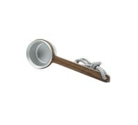 Compatibile con AIRFLOW, cucchiaino da caffè lungo in legno, cucchiai dosatori da cucina, cucchiaio da tè e caffè(Long Silver)
