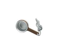 Compatibile con AIRFLOW, cucchiaino da caffè lungo in legno, cucchiai dosatori da cucina, cucchiaio da tè e caffè(Short Silver)