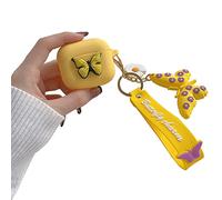 Compatibile con AirPods 3rd 2021 Generazione Custodia Farfalla, Carino 3D Carino Cartoon Silicone Custodia Protettiva Bambini Adolescenti Ragazze Donne per AirPods 3 Case Cover Butterfly - Giallo