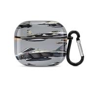 Compatibile con AirPods di terza generazione, custodia protettiva rigida in PC resistente agli urti per Apple AirPods 3 con portachiavi supporto ricarica wireless