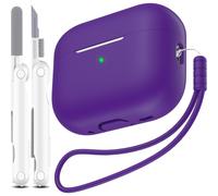 Compatibile con AirPods Pro di seconda generazione, custodia protettiva in morbido silicone antiurto di grado militare, anti-caduta, compatibile con