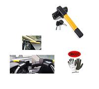 COMPATIBILE CON AIXAM ANTIFURTO BLOCCA VOLANTE BLOCCASTERZO PER AUTO MECCANICO UNIVERSALE CON SERRATURA CON CHIAVI MONTAGGIO SUL MANUBRIO AUTO