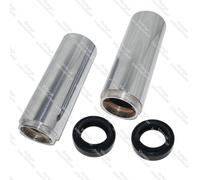 Compatibile con Ajs Matchless Forcelle Anteriori Porta Olio Acciaio Cromato N...