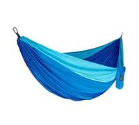 Compatibile con amaca da giardino portatile in tessuto di paracadute in nylon, singola e doppia, for campeggio, escursionismo e altro ancora.(Single blue 2)