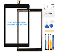 Compatibile con Amazon Kindle Fire HD8 7th 2017 Sostituzione Dello Schermo HD 8 SX034QT Touch Digitizer Sensore Kit Vetro (Nero Touch)