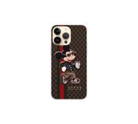 Compatibile con Apple compatibile con iPhone 15 Pro Max Custodia trasparente CC Happy Mouse