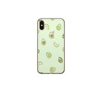 Compatibile con Apple, compatibile con iPhone XS Max, custodia trasparente Happy Avocado