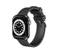 Compatibile con Apple Watch 42mm 44mm 45mm,Cinturino di ricambio in Silicone Sport Morbido Compatibile con iWatch Series 7 SE 6 5 4 3 2 1 Donne Uomini (42/44/45MM-Le Nero), One size