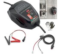 COMPATIBILE CON APRILIA SPORTCITY 200 CUBE CARICA BATTERIA-MANTENITORE DI CARICA 100% AUTOMATICO A 8 CICLI INTELLIGENTI PER MOTO SCOOTER GIVI S510 PER BATTERIE LITIO E TRADIZIONALI