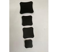 COMPATIBILE CON ariston hotpoint indesit 4 piattelli neri opachi per cucina piano cottura a gas - C00095142 - C00095143 - C00095144 - B0247/KIT