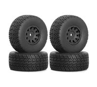 Compatibile Con Arrma 1/14 Per MOJAVE Per GROM RC Auto Parti Di Aggiornamento 4 Pz 65mm Materiale Speciale Pneumatici 12mm Esagonale ARA550116 Accessori RC Parti Auto(Black)