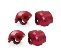 Compatibile Con ARRMA 1/7 1/8 RC Auto Parti Upgrade 4 Tappi Protettivi Per Ammortizzatori In Lega Di Alluminio RC Parti Auto(Red)