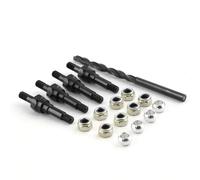 Compatibile Con ARRMA Per KRATON 6S Per OUTCAST 1/8 1/7 1/10 Parti Di Automobili RC Supporti Ammortizzatori In Acciaio Al Carbonio Distanziali Anteriori Posteriori RC Parti Auto(Black)