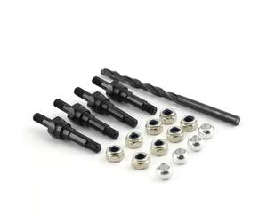 Compatibile Con ARRMA Per KRATON 6S Per OUTCAST 1/8 1/7 1/10 Parti Di Automobili RC Supporti Ammortizzatori In Acciaio Al Carbonio Distanziali Anteriori Posteriori RC Parti Auto(Black)