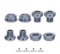 Compatibile Con Arrma Per Kraton Per Outcast 4S V2 Per BLX Per Mojave Per 1/10 1/8 RC Parti Di Automobili Adattatore Per Mozzo Esagonale Ruota In Metallo Da 17 Mm RC Parti Auto(Gray)