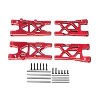 Compatibile Con ARRMA Per Mojave 4X4 4S Per BLX 1/8 RC Parti Di Aggiornamento Per Auto Bracci Sospensione Anteriori E Posteriori In Alluminio RC Parti Auto(Red)