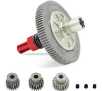 Compatibile Con Arrma Per Senton Per Granito Per Typhon 1/10 RC Parti Di Automobili Pantofola Frizione Spur Gear 91T 48dp Pignone 21T 19T 17T RC Parti Auto(Red)