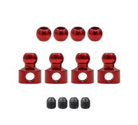 Compatibile Con Arrma Per Talion Per Typhon Per Kraton Per Outcast 1/8 RC Parti Di Automobili CNC Anti-Roll Bar Pivot Sfera Ondeggiamento Link Estremità RC Parti Auto(Red)