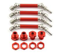 Compatibile Con Arrma Per Typhon 4x4 3S Per BLX Per 550 Mega 1/8 RC Parti Di Automobili 4 Pezzi Albero Motore Anteriore E Posteriore In Metallo CVD Ruota Esagonale RC Parti Auto(Red)