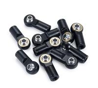 Compatibile Con Assiale Per SCX10 1/10 RC Auto Camion Parti 10 Pezzi 22mm M4 Lega Metallica Tirante Testa A Sfera Giunto In Senso Antiorario Filo RC Parti Auto(Black)