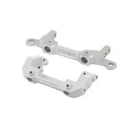 Compatibile Con Assiale Per SCX10 III Serie 1/10 Parti Di Automobili RC Anteriore In Alluminio Paraurti Posteriore Servo Staffa Di Montaggio Scocca Colonna RC Parti Auto(Silver)