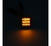 Compatibile con Audi A3 8L A4 B5 Seat Ibiza lampeggiante laterale LED nero 2x
