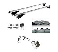 COMPATIBILE CON AUDI A3 (8VA) Sportback 5 porte tetto Flush per anno 2020 BARRA DA TETTO PER AUTO 120CM BARRA MENABO CON RAILING SIA ALTI CHE BASSI COPPIA DI BARRE PORTATUTTO IN ALLUMINIO 75KG