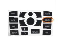 Compatibile con Audi A6 C6 Adesivo for Pulsanti Controllo multimediale Regolatore di Temperatura Clima Parti di Ricambio Interne Adesivi for Interni Auto (Color : Multimedia Type B)