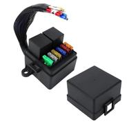 Compatibile Con Auto, Camper, Barche E Altro Ancora | A 6 Canali, Con 2 Scatole Relè, Una Scatola Fusibili For Autoveicoli Da 12 V, 2 Relè A 4 Pin Da 80 A E 6 Portafusibili ATCATO