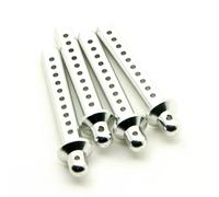 Compatibile Con Axial Per SCX10 1/10 RC Crawler Auto Parti Di Aggiornamento Accessori Ricambio 4 Pezzi Corpo In Lega Metallica Post Monti RC Parti Auto(Silver)