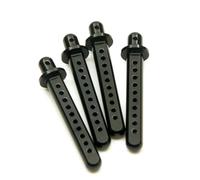 Compatibile Con Axial Per SCX10 1/10 RC Crawler Auto Parti Di Aggiornamento Accessori Ricambio 4 Pezzi Corpo In Lega Metallica Post Monti RC Parti Auto(Black)