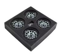 Compatibile Con Axial Per SCX10 90046 AXI03007 TRX4 VS4-10 4 Pezzi CNC In Lega Di Alluminio 2.2 Beadlock Wheel Rim Per 1/10 RC Crawler Car RC Corsa pneumatici(Color4)
