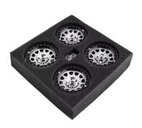 Compatibile Con Axial Per SCX10 90046 AXI03007 TRX4 VS4-10 4 Pezzi CNC In Lega Di Alluminio 2.2 Beadlock Wheel Rim Per 1/10 RC Crawler Car RC Corsa pneumatici(Color3)