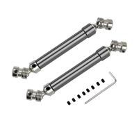 Compatibile Con AXIAL Per SCX10 AX10 D90 TF2 Per HSP 1/10 RC Car Parts 2 Pezzi In Metallo Per Giunto Universale CVD Albero Di Trasmissione Albero trasmissione rc(Gray)
