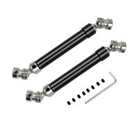 Compatibile Con AXIAL Per SCX10 AX10 D90 TF2 Per HSP 1/10 RC Car Upgrade Parts 2 Pezzi Albero Di Trasmissione Per Giunto Universale CVD 112-152 Mm RC Accessori(Black)