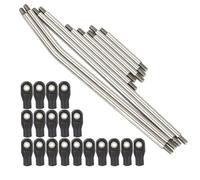 Compatibile Con Axial Per SCX10 Per Capra 1/10 RC Crawler Parts Rails Per Kit Telaio Girder Frame Stainless Steel Linkage Pull Rod RC Car Upgrade