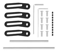 Compatibile Con Axial Per SCX10 Per Traxxas Per TRX4 1/10 RC Auto Parti Di Aggiornamento Anteriore In Alluminio Paraurti Posteriore Regolabile Crawler RC Parti Auto(Black)