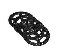 Compatibile Con Axial Per SCX10 Per TRX-4 1/10 RC Crawler Auto Parti Di Aggiornamento Accessori 4 Pezzi Cerchioni Da 1.9 Pollici Beadlock RC Parti Auto(Black)