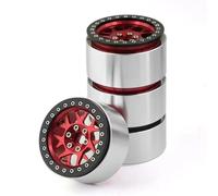 Compatibile Con Axial Per SCX10 Per Wraith Per Capra Per Traxxas Per TRX4 1/10 RC Parti Di Automobili 2. Mozzo Per Cerchione Beadlock In Metallo RC Parti Auto(Red)