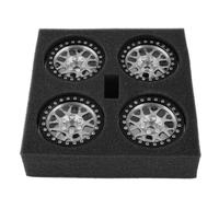 Compatibile Con Axial Per SCX10 RR10 Per Wraith TRX4 TRX-6 4 Pezzi CNC In Alluminio 2.2 Beadlock Wheel Rim Per 1/10 RC Crawler Car RC Corsa pneumatici(Color4)