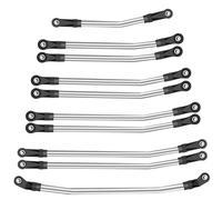 Compatibile Con Axial Per SCX10 SCX10II 90046 1/10 RC Crawler Car 313mm/324mm Set Di Collegamenti In Acciaio Kit Di Collegamento Sterzo Con Estremità In Plastica Rc Biella per auto