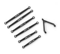 Compatibile Con Axial Per SCX24 1/24 RC Auto Parte 7 Pezzi Set Di Aste Di Collegamento In Lega Di Alluminio Interasse Rc Set Di Aste Di Collegamento Dello Sterzo Rc Biella per auto