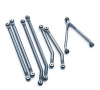 Compatibile Con Axial Per SCX24 AXI00005 1/24 RC Crawler Auto Parti Di Aggiornamento Lega Di Alluminio Liquidazione Per Collegamenti Del Telaio Set Modelli Accessori(Silver)