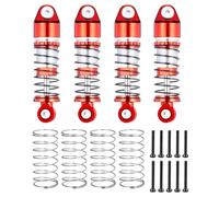 Compatibile Con Axial Per SCX24 Per Deadbolt Per Wrangler Per Gladiator 1/24 RC Car Parts 4 Pezzi 33 38 43 Mm Ammortizzatore Ad Olio Ammortizzatori RC(33mm Red)