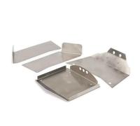 Compatibile Con Axial RR10 Bomber AXI03016 90048 AX90053 1/10 RC Auto Parti Upgrade Acciaio Inossidabile Corpo Protettore Tetto Lato Cofano Pannello RC Parti Auto(Silver)