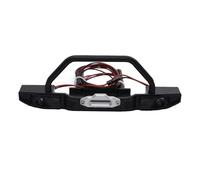 Compatibile Con Axial SCX10 90046 90047 Per Traxxas TRX4 TRX-4 1/10 RC Crawler Upgrade Part Accessorio Paraurti Anteriore Posteriore In Metallo Luci Paraurti RC