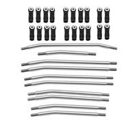 Compatibile Con Axial SCX10 SCX10II 90046 1/10 RC Crawler Car 313mm/324mm Set Di Collegamenti Metallici Asta Di Sterzo Con Kit Terminale In Nylon Rc Biella per auto